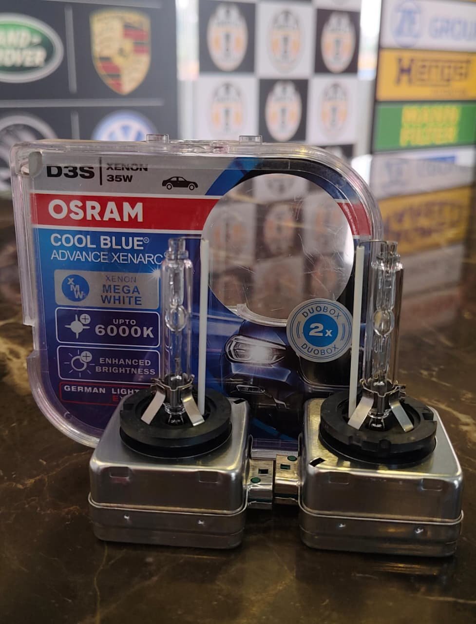 OSRAM Xenarc Cool Blue Advance D3S Xenon HID Headlight Bulbs (35W, 6000K, Duo Box)