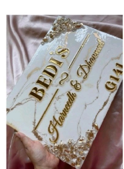 Resin  name plate
