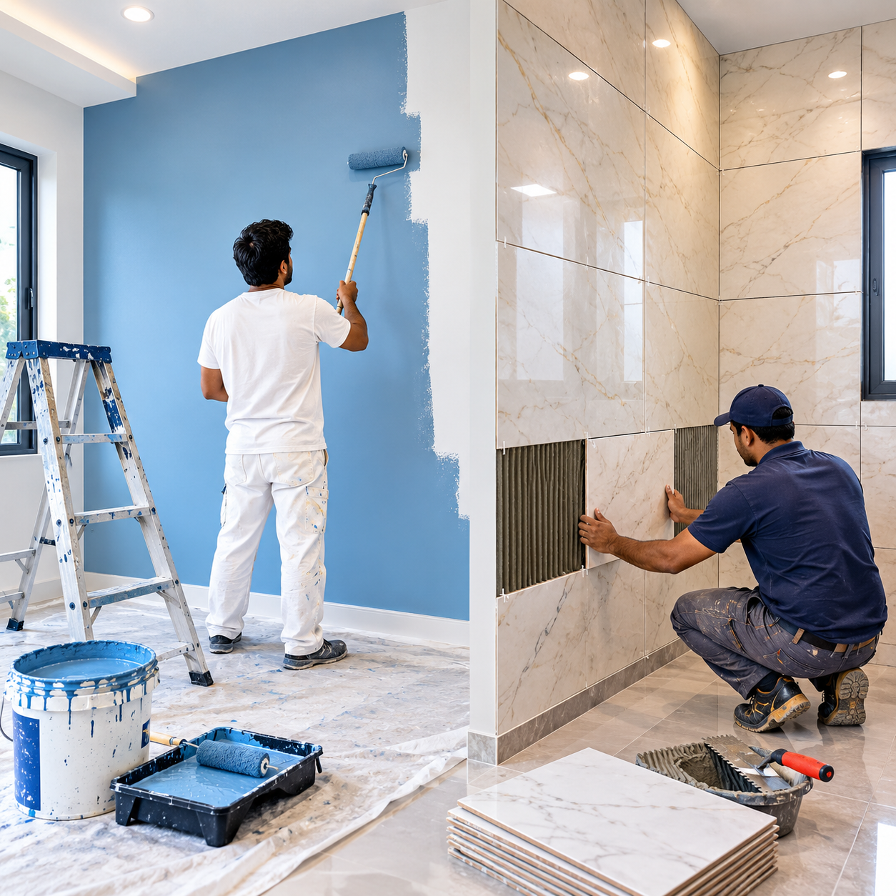 Painting & Tile Work