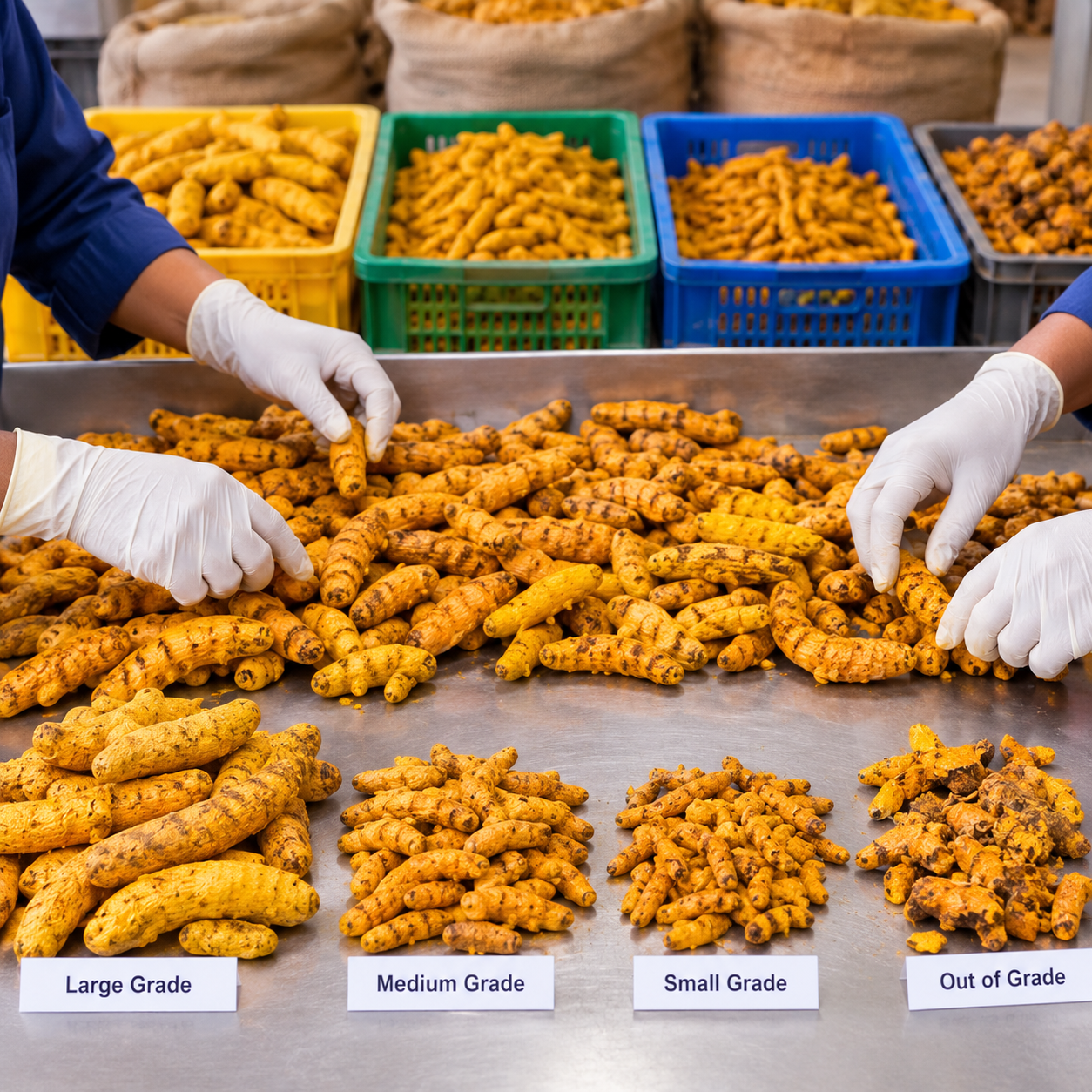 Turmeric Quality Sorting and Grading