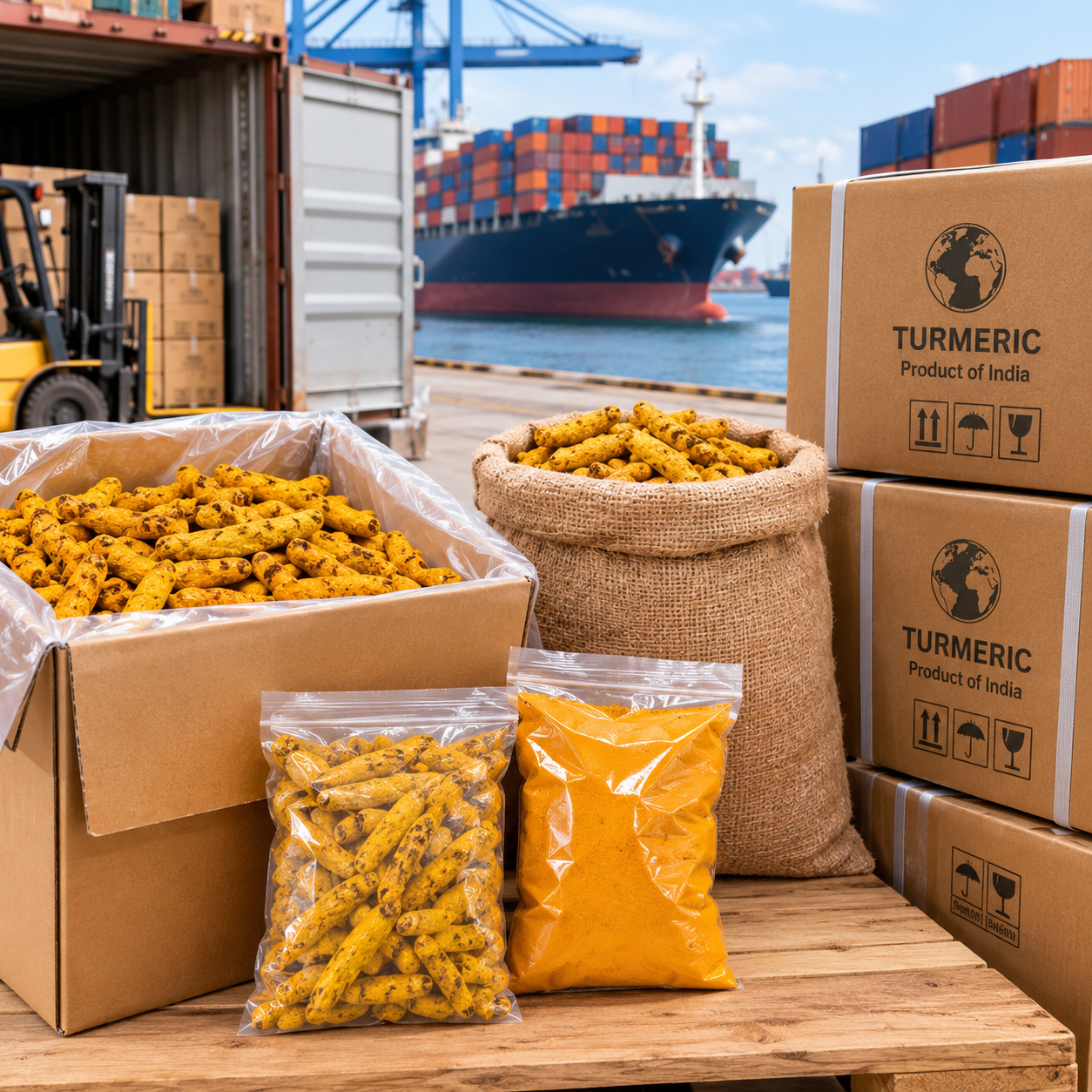Turmeric Packaging and Export Support