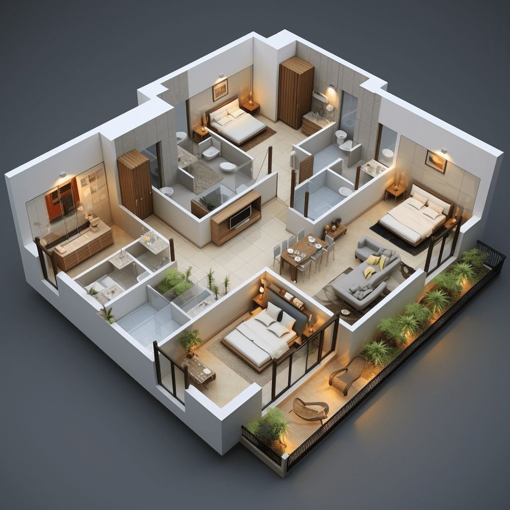 2D/3D Interior Designing