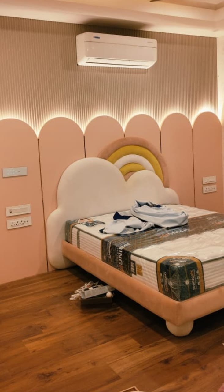 Kids Bedroom Bed & Headboard Furniture Design