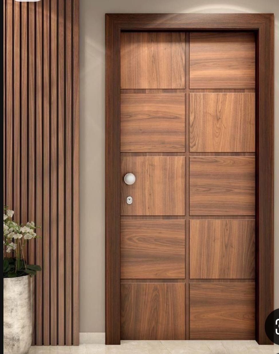 Custom Wooden Main Door Design & Installation