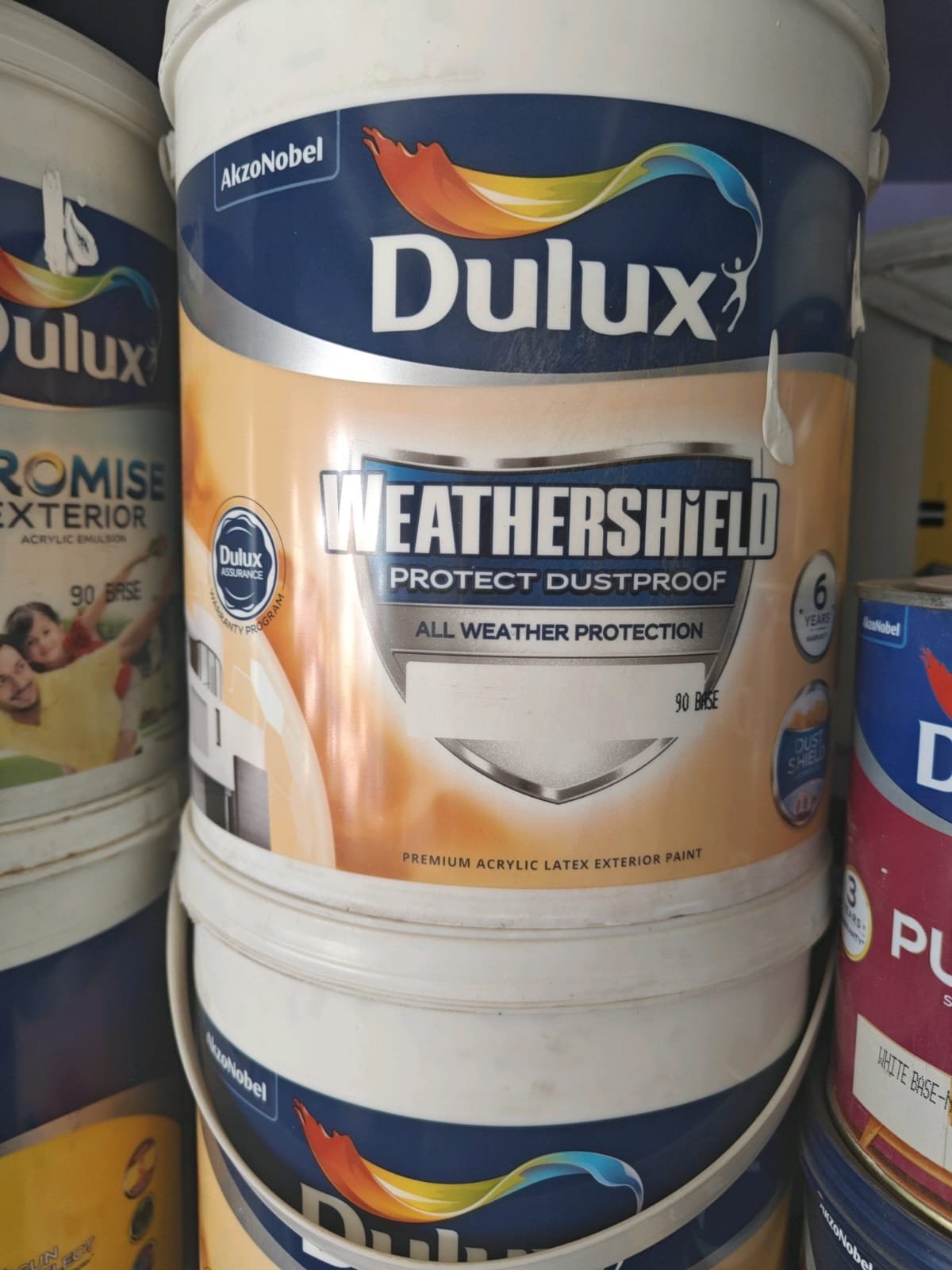 Supply of genuine Dulux Weathershield exterior paint,