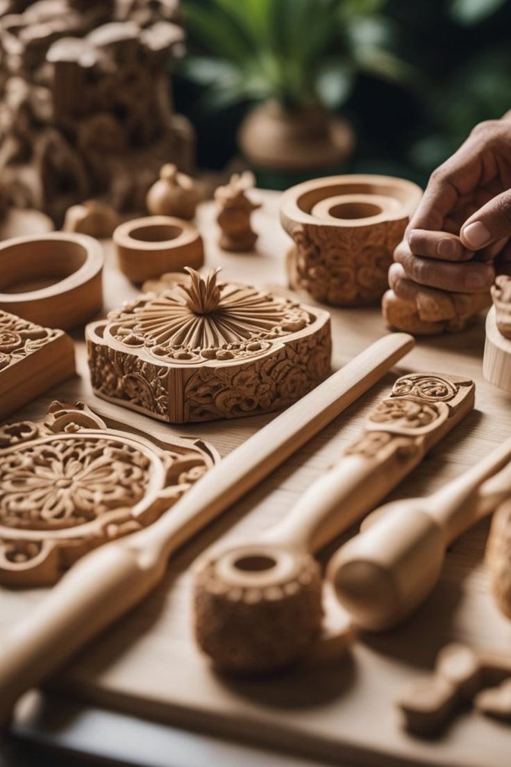 Handcrafted Wooden Artifacts
