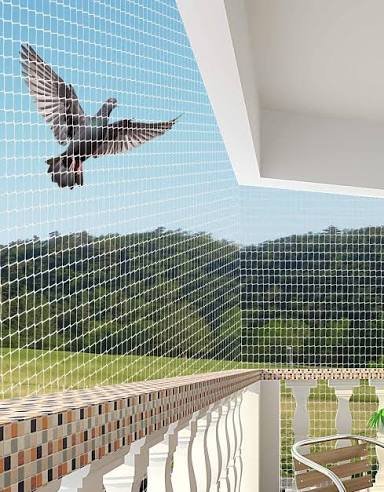 Bird netting for balcony