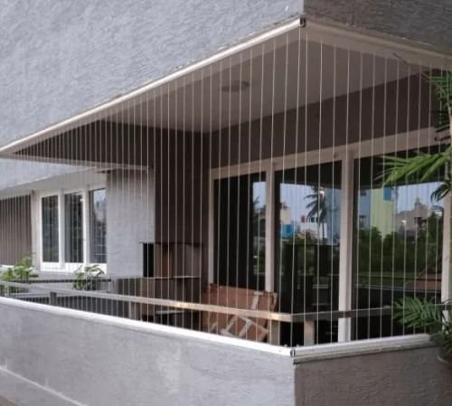 Invisible grill for balcony