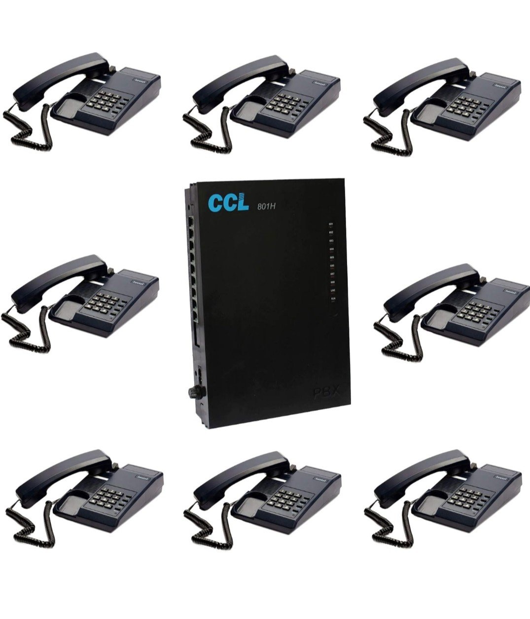 📞 CCL 801H EPABX System with Intercom Phones