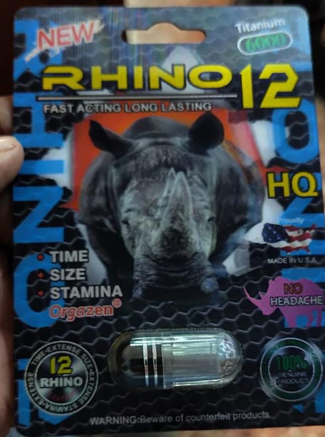 Rhino 12 – Fast Acting, Long Lasting Male Enhancement Capsule