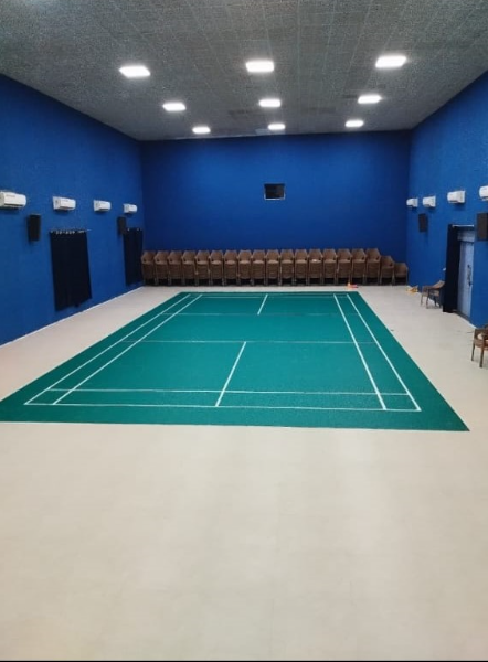 Badminton Court with PVC Flooring