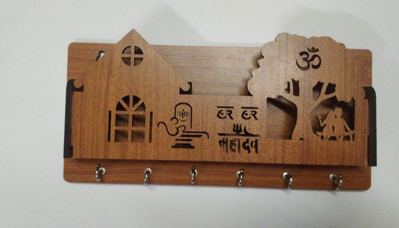 Custom MDF Key Holder Design
